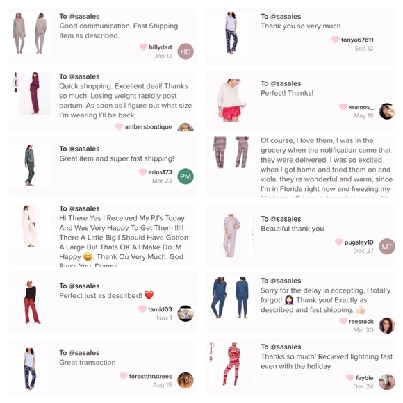 New Womens 2 Piece Pajamas PJ Set with Matching Hair Scrunchie - Picture 5 of 12